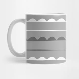 Stripes Decor. grey. white. Mug